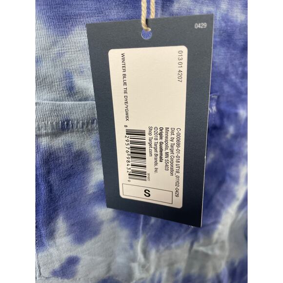 Universal Threads Goods Co. Tie Dye Crop T-shirt Women’s Target 2018 Size Small - Picture 2 of 3